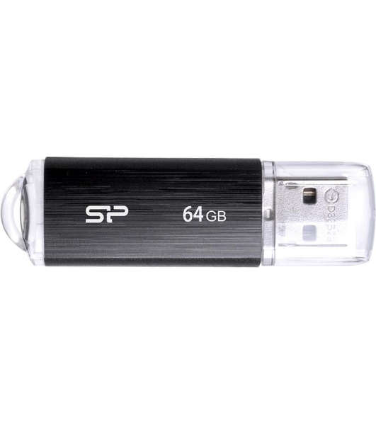 Флешка USB Silicon Power R/W 64Gb Ultima U02 SP064GbUF2U02V1K USB 2.0 черный