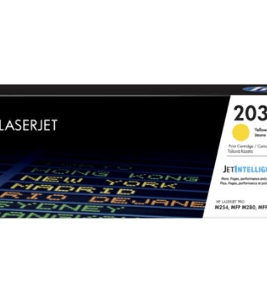 Картридж лазерный HP 203A CF542A (HP 203A) желтый для HP LaserJet M254/M280/M281 1300 страниц