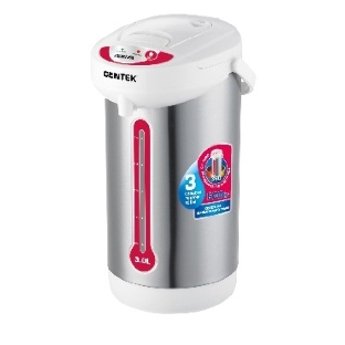 Термопот Centek CT-0080 белый, 3л, 600Вт, 3 способа подачи воды, корпус из нержавеющей стали