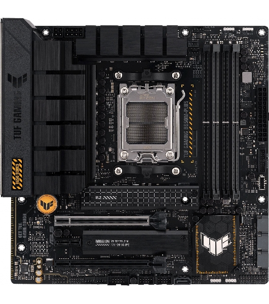 Материнская плата ASUS TUF GAMING B650M-PLUS, AM5, AMD B650, 4xDDR5, 4xSATA, 2xM.2, 1xPCIe 4.0 x16, 1xPCIe 4.0 x4, 1xDP, 1xHDMI, 1x 2.5Gb LAN, 4xUSB-A 3.2 Gen 2, 1xUSB-A 3.2 Gen 1, 1xUSB-C 3.2 Gen 2x2, 5x3.5 мм, 7.1, mATX