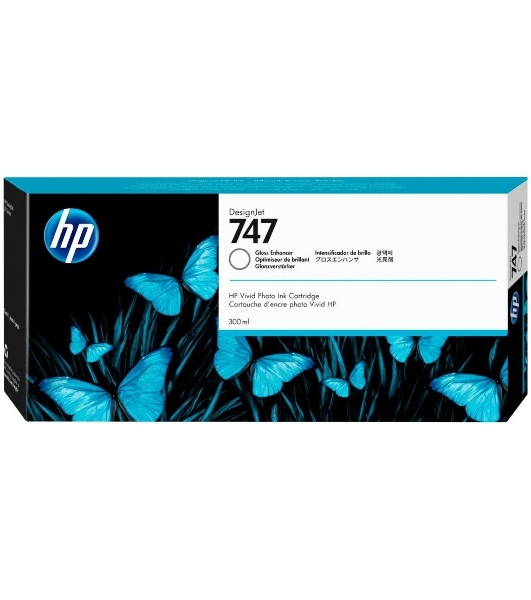 Картридж струйный HP 747 усилитель глянца, для HP DesignJet Z9+ 300-ml