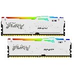 Оперативная память Kingston Fury Beast, DDR5, 32Gb (2x16Gb), 5200MHz, CL40, DIMM, с радиаторами, RGB, белый, фото4