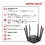 Роутер Mercusys AC1900 Wireless AC Gigabit Router, 600 Mbps at 2.4 GHz + 1300 Mbps at 5 GHz, 6×5dBi Fixed External Antennas with Beamforming, 2× G LAN Ports, 1× G WAN Port, Access Point Mode, 3X3 MU-MIMO, Parental Controls, Guest Network, Smart Connect, фото2