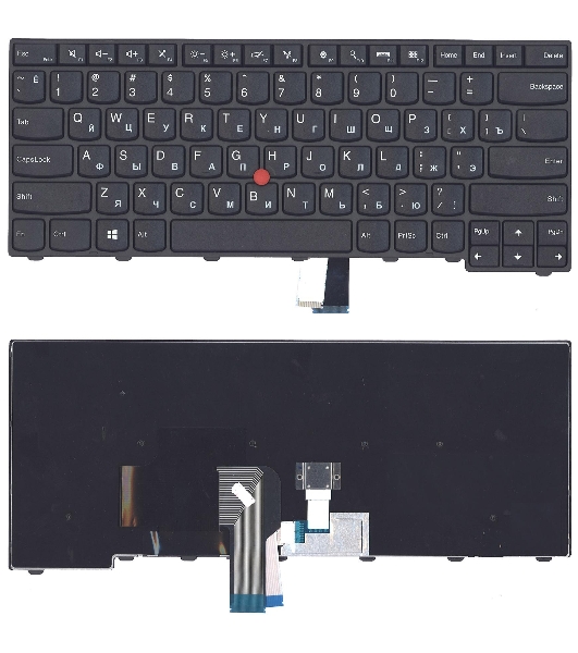 Клавиатура для ноутбука Lenovo ThinkPad T440 T440P T440S черная с указателем