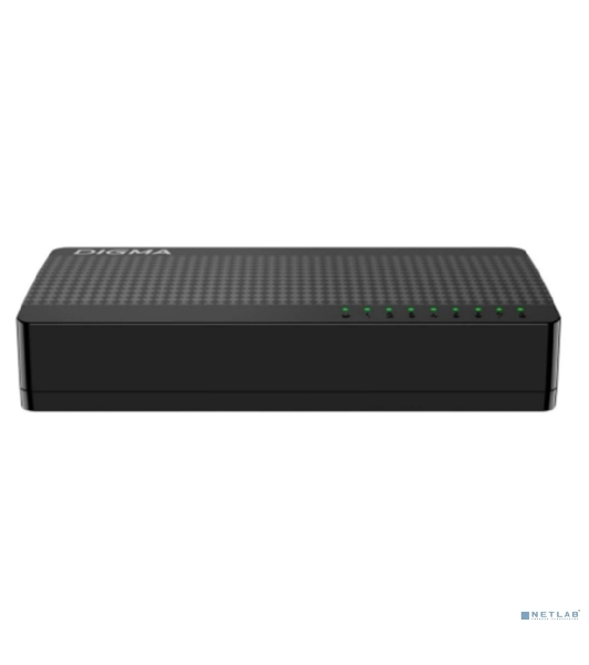 Коммутатор Digma DSW-308FE, 8×100 Мбит/с, неуправляемый