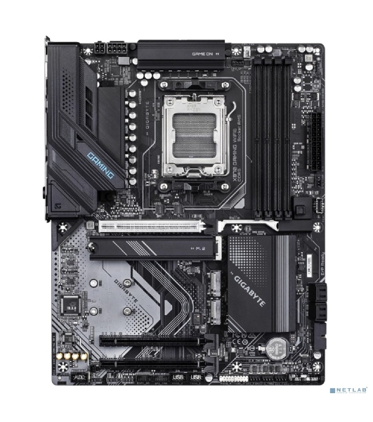 Материнская плата Gigabyte X870 GAMING WIFI6, AM5, AMD X870, 4xDDR5, 4xSATA, 3xM.2, 1xPCIe 5.0 x16, 2xPCIe 3.0 x1, 1xHDMI, 2xUSB-C (DisplayPort Alt Mode), 1x2.5Gb LAN, Wi-Fi 6, Bluetooth 5.3, 2xUSB-C 40Gbps, 1xUSB-A 10Gbps, 3xUSB-A 5Gbps, 4xUSB-A 2.0, 3x3.5 мм, 7.1, ATX