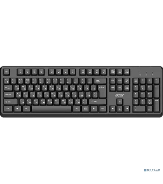 Комплект клавиатура+мышь Acer OCC501 проводной, USB, 1200 DPI, черный