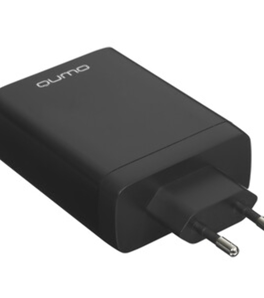 Сетевое зарядное устройство Qumo Energy Charger GaN PD 100 Вт, USB-A + 3 USB Type-C, (0100), черный
