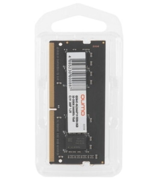Оперативная память Qumo, DDR4, 8GB (1x8GB), 2666MHz, CL19, SO-DIMM