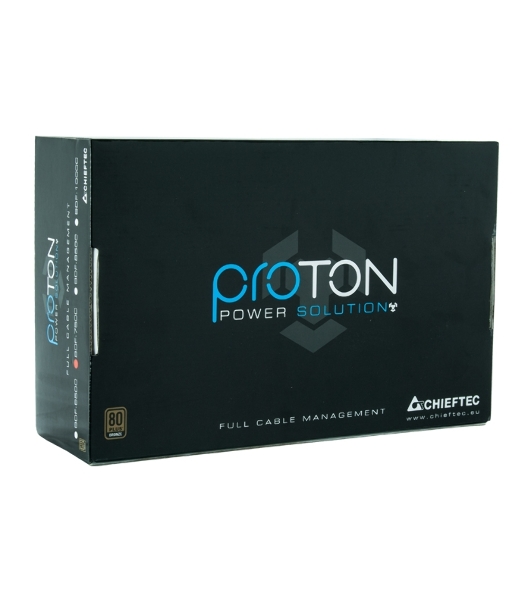 Блок питания Chieftec Proton BDF-850C, 850Вт, 80 PLUS Bronze, 140мм, модульный, черный
