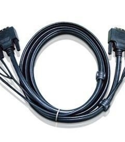 Кабель ATEN KVM USB(тип А Male)+DVI-D(Male)+2хАудио(Male) (-) USB(тип B Male)+DVI-D(Male)+2хАудио(Male) 1,8м., черный. CABLE DVI/USBA/SP.MC-DVI/USB B 1.8M