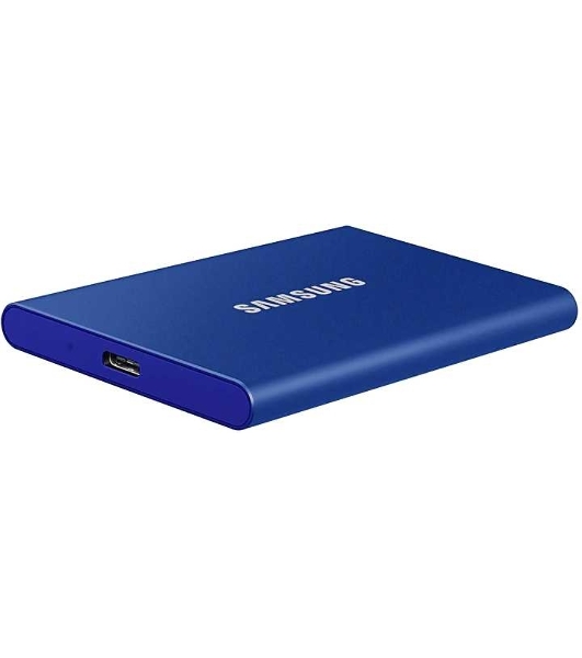Внешний SSD Samsung T7, 1TB, USB 3.2 Gen 2 Type-C, R/W 1050/1000, синий