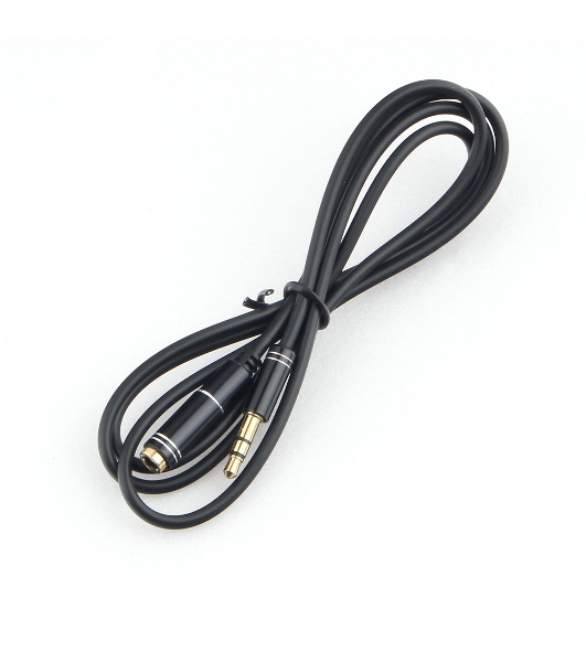 Кабель аудио удлинительный Cablexpert CCAB-02-35MF-1MB. 3.5 Jack (M)/3.5 Jack (F), черный, 1м, блистер