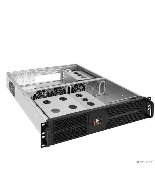 Серверный корпус ExeGate Pro 2U550-04 (RM 19', высота 2U, глубина 550, без БП, 2хUSB)