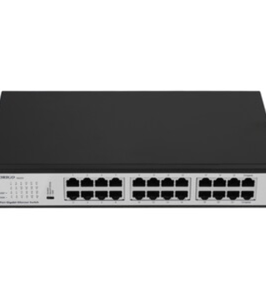 Коммутатор неуправляемый ORIGO, 24x1000Base-T, комплект для установки в 19' стойку