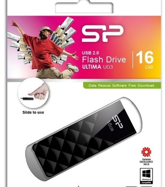Флешка USB 16Gb Ultima U03 SP016Gb,UF2U03V1K USB 2.0 черный