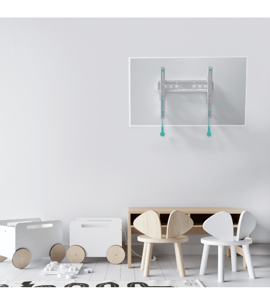 Кронштейн ONKRON TM5W/32-65'' макс 400*400 наклон +12º от стены: 35-145мм, макс вес 68,2кг, встр уровень, белый