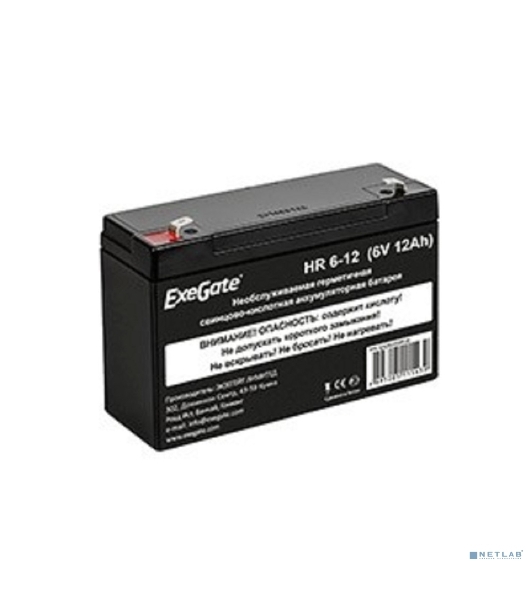Батарея для ИБП ExeGate HR 6-12 (6V 12Ah), клеммы F1