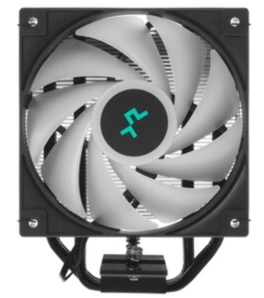 Кулер для процессора DEEPCOOL AG400 BK ARGb черный, 120 мм, алюминий/медь, 2000 об/мин, 31.6 дБ, 4 pin, 220 Вт, 150 мм