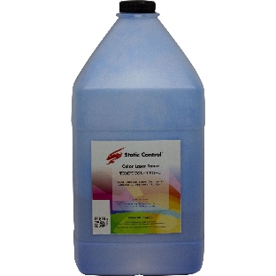 Тонер Static Control TRMPTCOL-1KG-C голубой флакон 1000гр. для принтера HP CLJCP1515/Canon MF8330