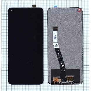 Дисплей для Xiaomi Redmi Note 9, Redmi 10X (MOD IC Cable) черный