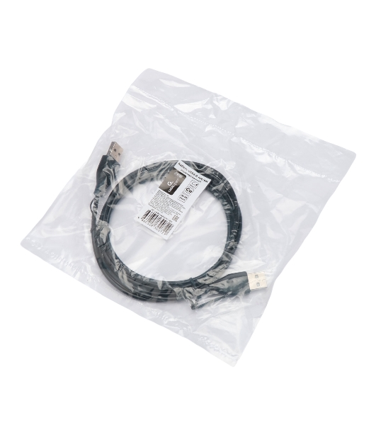 Кабель USB2.0 Cablexpert CC-USB2-AMAM-1.8M, AM/AM, экран, 28/26AWG, медь, Pro, 1.8м, черный, пакет