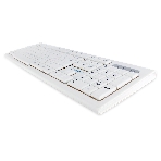 Клавиатура проводная Gembird KB-8354U, USB, бежевый/белый, фото4