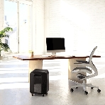 Шредер Fellowes PowerShred LX200 черный (секр.P-4)/перекрестный/12лист./22лтр./скрепки/скобы/пл.карты, фото17
