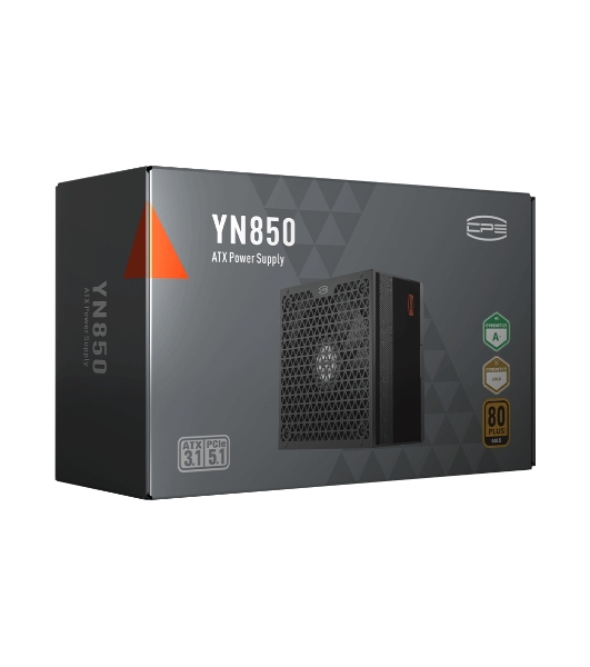 Блок питания PCCOOLER, 850W 80+ Gold (ATX, 3.1, PCIe 5.1 600W, Full modular, 1x24(20+4)pin 550мм, 2xCPU 8(4+4)pin 650мм, 3xPCIe 8(6+2)pin 500мм, 1x12V(2x6) 12+4pin 650мм, 3xSATA*3+MOLEX4pin*1 450+120+120+120мм, Active, 135x135mm, 150x150x86mm, APFC, OVP, UVP, OCP, SCP, OTP, OPP, SPD)