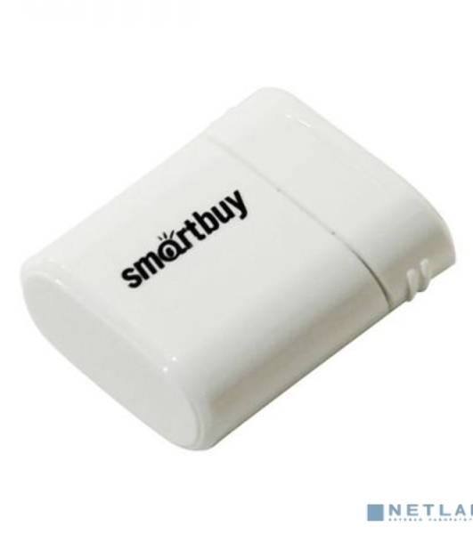 Флешка USB Smartbuy LARA white (SB64GbLARA-W), 64Gb, USB 2.0, R/W 15/5, белый