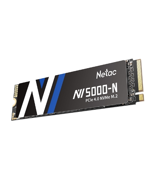 Накопитель SSD Netac NV5000-N, 1Tb, M.2 2280, PCIe 4.0 x4, NVMe, R/W 4800/4600, с радиатором
