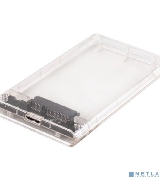 Внешний корпус USB 3.0 2.5' SATAIII HDD/SSD AgeStar 3UB2P4 (TRANSPARENCY) пластик, прозрачный