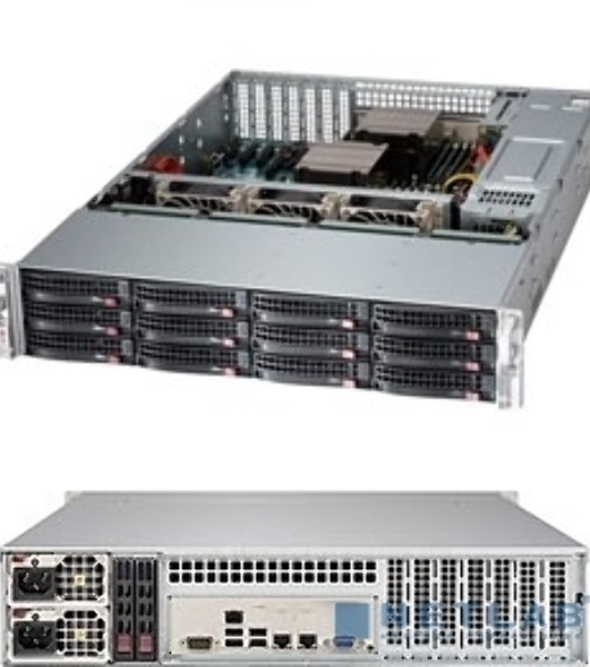 Корпус SuperMicro CSE-826BE1C4-R1K23LPB 1200W черный