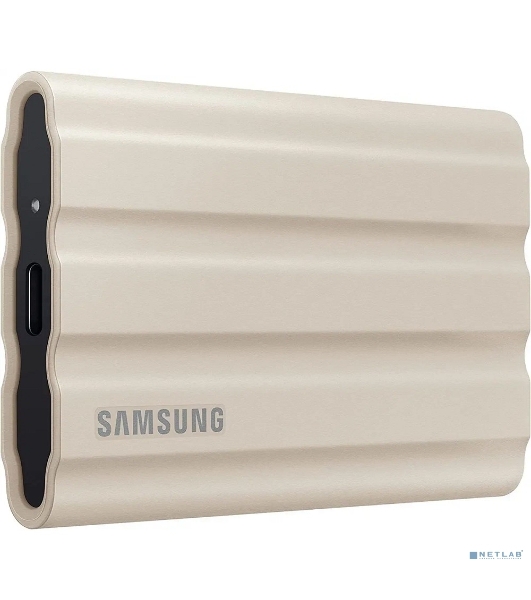 Внешний SSD Samsung T7 Shield, 1TB, USB 3.2 Gen 2 Type-C, R/W 1050/1000, бежевый