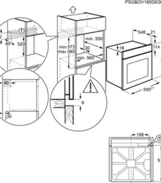Встраиваемая электрическая духовка Electrolux EOF4P56X