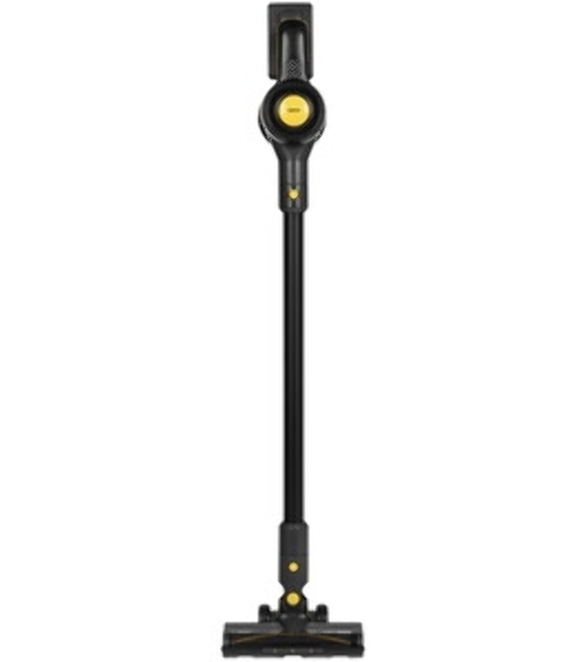 Пылесос вертикальный Centek CT-2573 черный/желтый, питание от аккумулятора, 215 Вт, уборка сухая, пылесборник 0.8 л, работа от АКБ max 45 мин