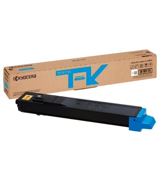 Картридж лазерный Kyocera TK-8115C (1T02P3CNL0) голубой для M8124cidn/M8130cidn 6000 стр.