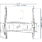 Кронштейн для телевизора Kromax STAR-2 черный 32'-90' макс.81кг настенный наклон, фото4