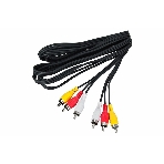 Шнур Rexant 3 RCA - 3 RCA, 3 м, черный (10 шт./уп.), фото2