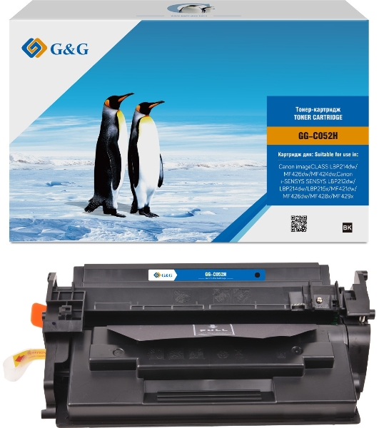 Картридж лазерный G&G GG-C052H черный (9200 стр.) для Canon MF421/426/428/429/LBP 212/214/215
