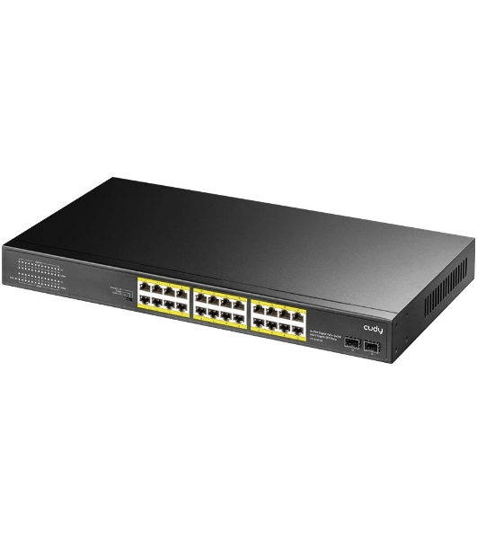 Коммутатор Cudy GS1028PS2, 24×1 Гбит/с, 2×1 Гбит/с SFP