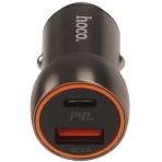 Автомобильное зарядное устройство Hoco Z46, 18Вт, USB, металлический серый, коробка, фото7