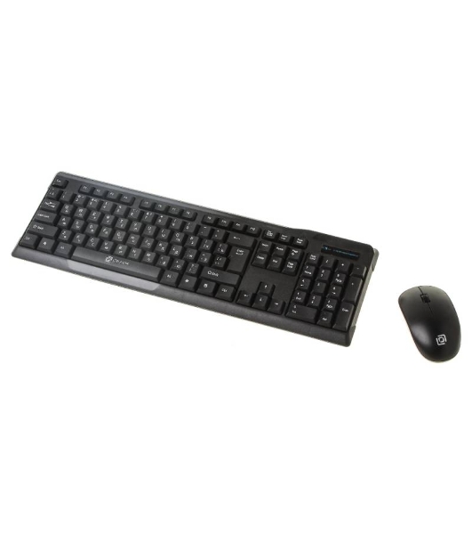 Комплект клавиатура+мышь Oklick 230M беспроводной, USB, 1000 DPI, чёрный