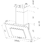 Вытяжка Maunfeld TOWER C 60 белый 520м3/час 3скорости 54дБ 250Вт, фото10