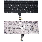 Клавиатура для ноутбука MacBook A1370 2011+ черная с подсветкой, плоский ENTER, фото3