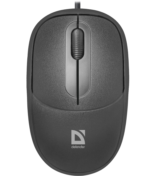Мышь проводная Defender Datum MS-980 черный, 1000 dpi, USB, кнопки - 3