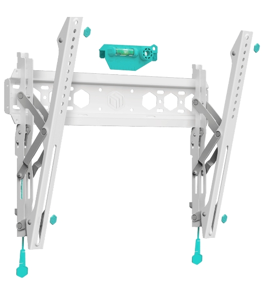 Кронштейн ONKRON TM5W/32-65'' макс 400*400 наклон +12º от стены: 35-145мм, макс вес 68,2кг, встр уровень, белый