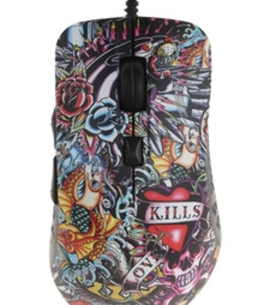 Мышь проводная Qumo Splash M40 черный, 3200 dpi, USB, кнопки - 6
