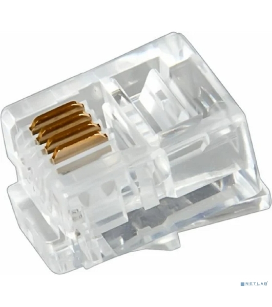 Разъем телефонный Rexant UTP, RJ-14 (6P4C), CAT 3