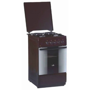 Плита комбинированная Flama RK 2211 B черный, конфорок 2 газовых и 2 электрических, духовка 50 л, 50 см x 85 см x 60 см